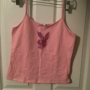 Pink Playboy tank Size Large